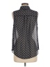 AB Studio 100% Polyester Polka Dots Black Sleeveless Blouse Size M - photo 2