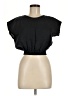 Aura Black Short Sleeve Top Size M - photo 1
