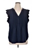 ModCloth Blue Sleeveless Blouse Size 1X - photo 1