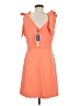 BCBGeneration Solid Orange Cocktail Dress Size 6 - photo 2