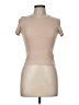 Pink Rose Tan Short Sleeve Turtleneck Size M - photo 1
