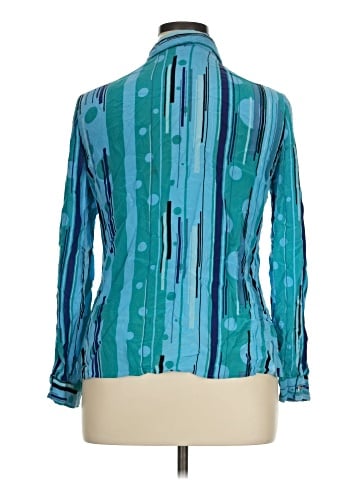 Tess Long Sleeve Silk Top (view 2)