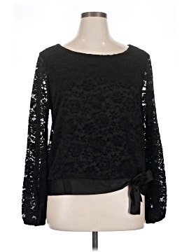 Tahari By Asl Long Sleeve Blouse