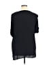 Sag Harbor 100% Rayon Black Short Sleeve Blouse Size XL - photo 2