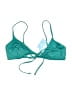 Cupshe 100% Polyester Teal Swimsuit Top Size L - photo 1