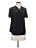 1.State Black Short Sleeve Blouse Size S - photo 1