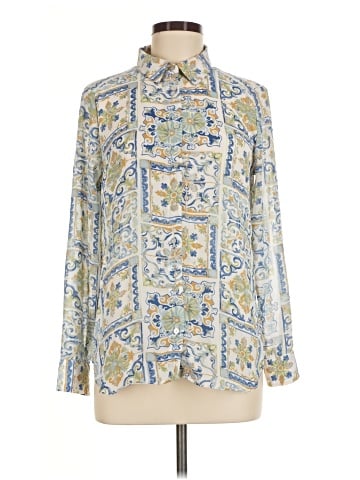 Rose + Olive Long Sleeve Blouse (view 1)