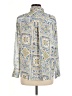 Rose + Olive 100% Polyester Paisley Ivory Long Sleeve Blouse Size M - photo 2