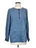 Soft Surroundings Blue Long Sleeve Blouse Size S - photo 1