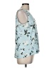 Nordstrom Teal Sleeveless Blouse Size M - photo 4