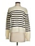 MNG Stripes Ivory Pullover Sweater Size S - photo 1