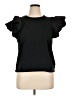 Express 100% Cotton Black Short Sleeve Top Size XL - photo 1