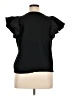 Express 100% Cotton Black Short Sleeve Top Size XL - photo 2
