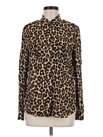 White House Black Market Long Sleeve Blouse (view 1)