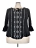 Style&Co Black 3/4 Sleeve Blouse Size 3X - photo 1