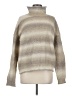 Final Touch Stripes Tan Turtleneck Sweater Size M - photo 1
