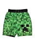 Minecraft 100% Polyester Argyle Green Board Shorts Size S (kids) - photo 1