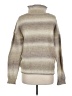 Final Touch Stripes Tan Turtleneck Sweater Size M - photo 2