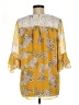 Suzanne Betro 100% Polyester Yellow 3/4 Sleeve Blouse Size M - photo 2