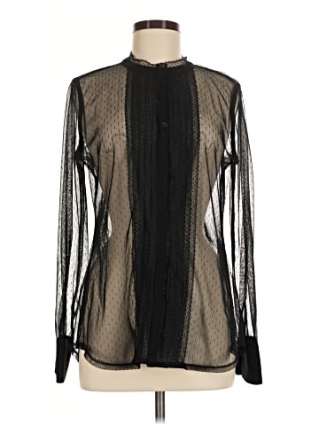 White House Black Market Long Sleeve Blouse (view 1)