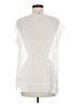 Eileen Fisher 100% Polyester White Short Sleeve Blouse Size M - photo 2