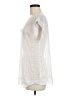 Eileen Fisher 100% Polyester White Short Sleeve Blouse Size M - photo 5