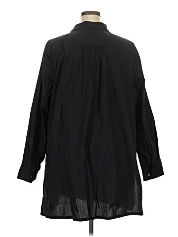 Roaman's 3/4 Sleeve Button-Down Shirt (view 2)