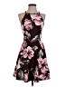Speechless 100% Polyester Floral Burgundy Cocktail Dress Size 6 - photo 1