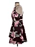 Speechless 100% Polyester Floral Burgundy Cocktail Dress Size 6 - photo 5