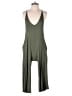 Cezanne Solid Green Romper Size S - photo 1