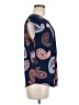 Liz Claiborne Paisley Blue Short Sleeve Blouse Size M - photo 4