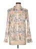 Tommy Hilfiger Floral Ivory Orange Long Sleeve Blouse Size L - photo 1