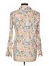 Tommy Hilfiger Floral Ivory Orange Long Sleeve Blouse Size L - photo 2