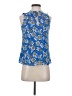 J.Crew Factory Store 100% Polyester Blue Sleeveless Blouse Size XXS - photo 1