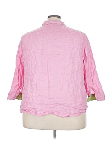 Lauren by Ralph Lauren 3/4 Sleeve Button-Down Shirt (view 2)