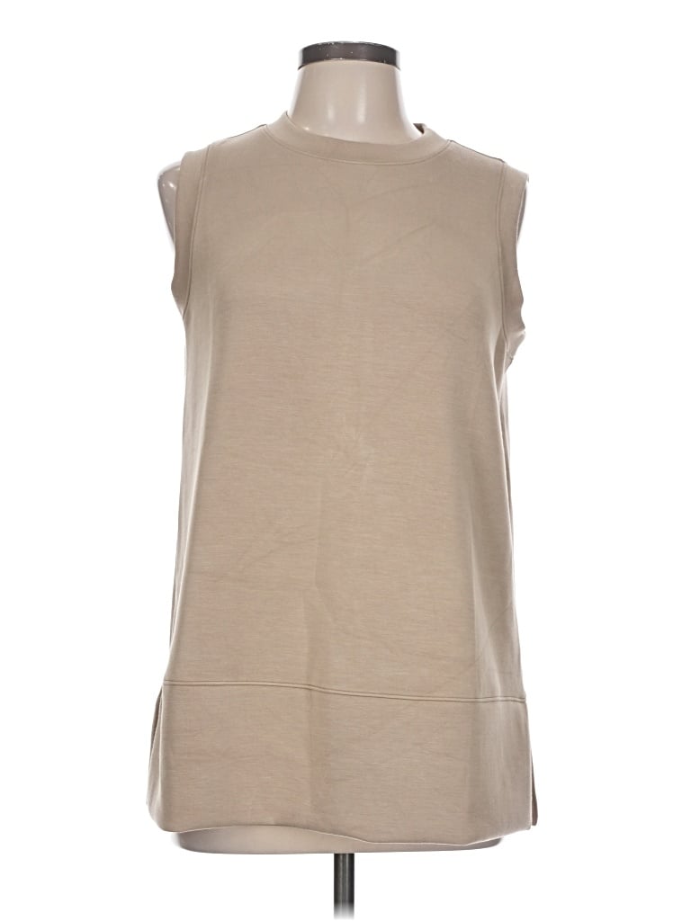Pre-owned Spanx Sleeveless T-shirt In Tan