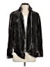 Aqua 100% Polyester Black Faux Fur Jacket Size M - photo 1