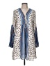 Free People 100% Polyester Print Blue Casual Dress Size M - photo 1