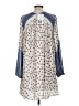 Free People 100% Polyester Print Blue Casual Dress Size M - photo 2