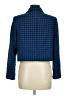 Zara 100% Polyester Houndstooth Blue Blazer Size M - photo 2