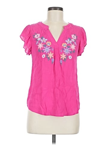 Blu Pepper Short Sleeve Blouse (view 1)