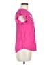Blu Pepper Pink Short Sleeve Blouse Size M - photo 4