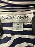 Sara Campbell Stripes Blue Casual Dress Size M - photo 8