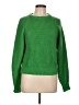 Kourt Solid Green Pullover Sweater Size L - photo 1