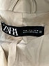 Zara 100% Polyurethane Ivory Jacket Size M - photo 6