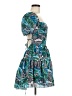 Shein 100% Polyester Tropical Blue Cocktail Dress Size 6 - photo 4
