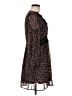 Zara Basic 100% Polyester Animal Print Black Cocktail Dress Size M - photo 4