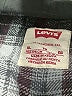 Levi's 100% Cotton Plaid Gray Snow Jacket Size 13 - 15 - photo 3
