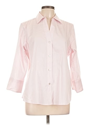 Foxcroft 3/4 Sleeve Button-Down Shirt (view 1)