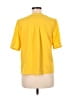 ModCloth 100% Polyester Yellow Short Sleeve Blouse Size M - photo 2